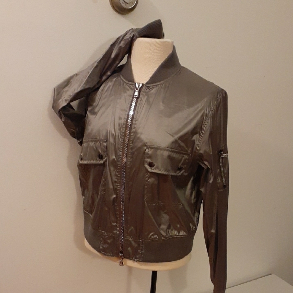 Anatomie Women's Metallic Bomber Jacket